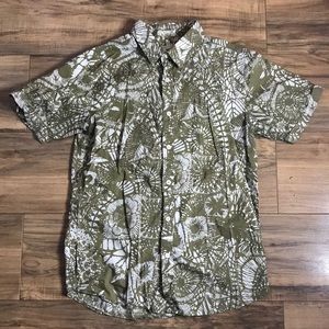 Another influence abstract fun green short sleeves shirt